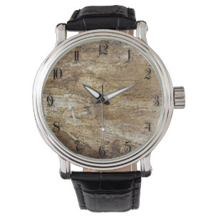Reloj De Pulsera Patrón de madera de corteza