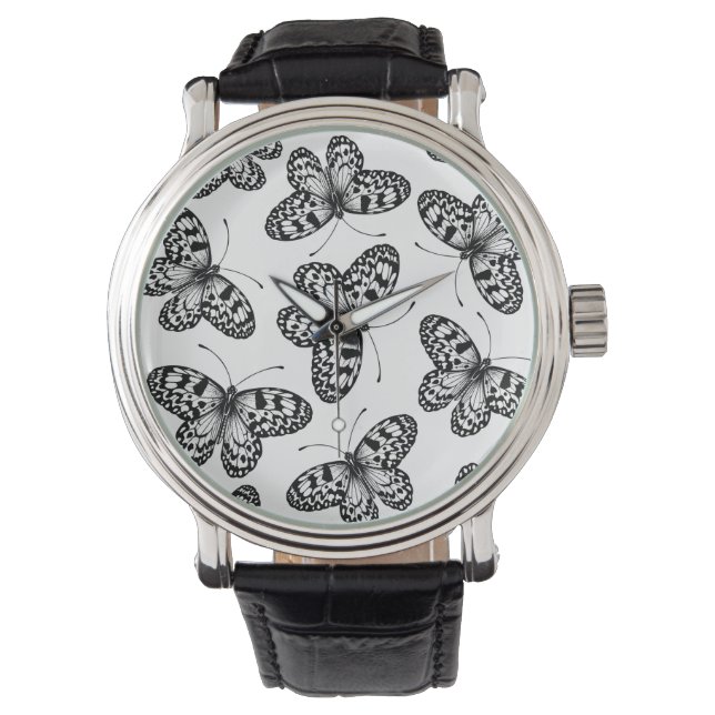 Reloj De Pulsera Patrón de mariposa de cometa de papel (Anverso)