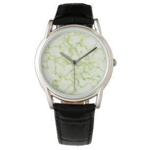 Reloj De Pulsera Patrón de mármol verde