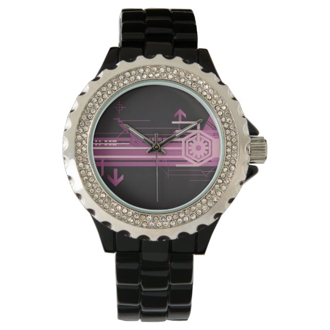 Reloj De Pulsera Patrón de medio tono técnico (Anverso)