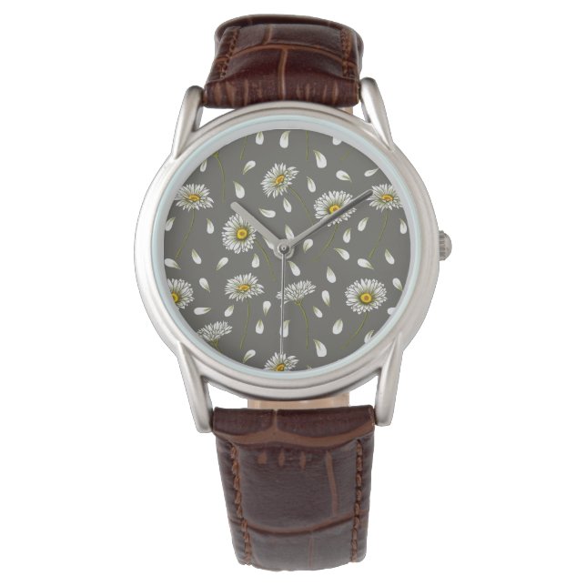 Reloj De Pulsera Patrón de moda de Daisies (Anverso)
