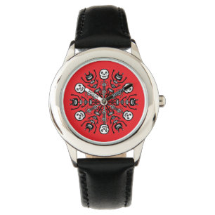 Reloj De Pulsera Patrón de monstruo y esqueleto