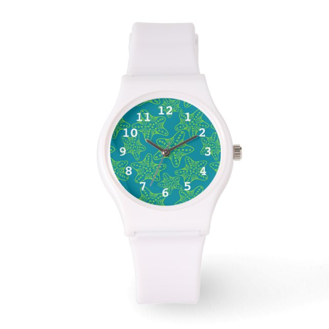 Reloj De Pulsera Patrón de multitudes Starfish (Anverso)