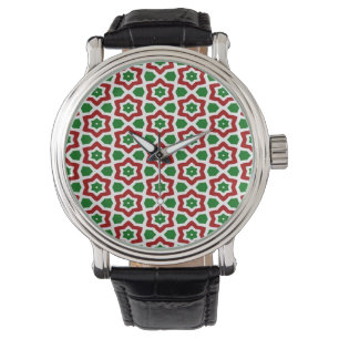 Reloj De Pulsera Patrón de Navidades ordenados
