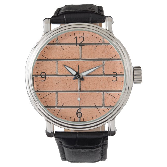 Reloj De Pulsera Patrón de pared de ladrillo (Anverso)