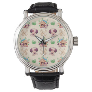 Reloj De Pulsera Patrón de perro adorable