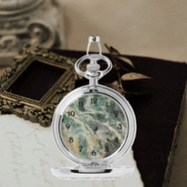 Reloj De Pulsera Patrón de Piedra Mineral Marítima Verde