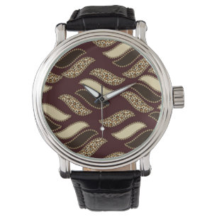 Reloj De Pulsera Patrón de piel de queso africano