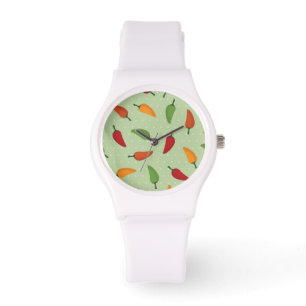 Reloj De Pulsera Patrón de pimienta de chile