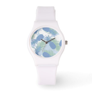 Reloj De Pulsera Patrón de piña pastel tropical