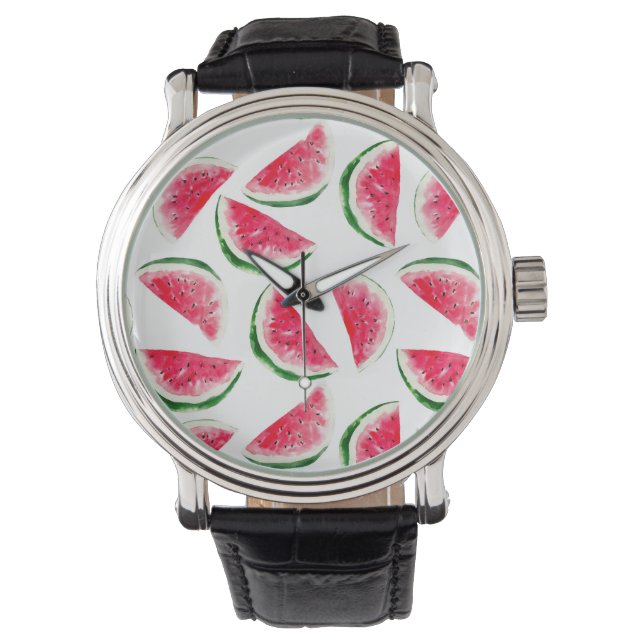 Reloj De Pulsera Patrón de piña y sandía (Anverso)