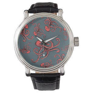 Reloj De Pulsera Patrón de pulpo furtivo
