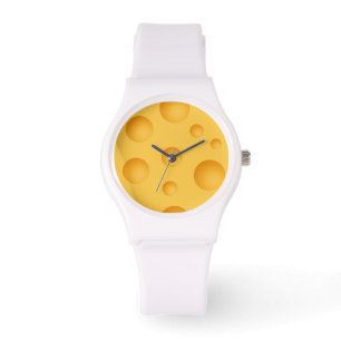Reloj De Pulsera Patrón de queso amarillo
