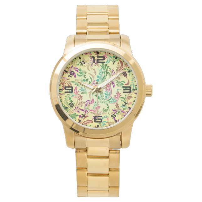 Reloj De Pulsera Patrón de ramas Diseño-78466 (Anverso)