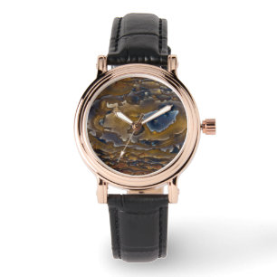 Reloj De Pulsera Patrón de remolino en laje de jaspe