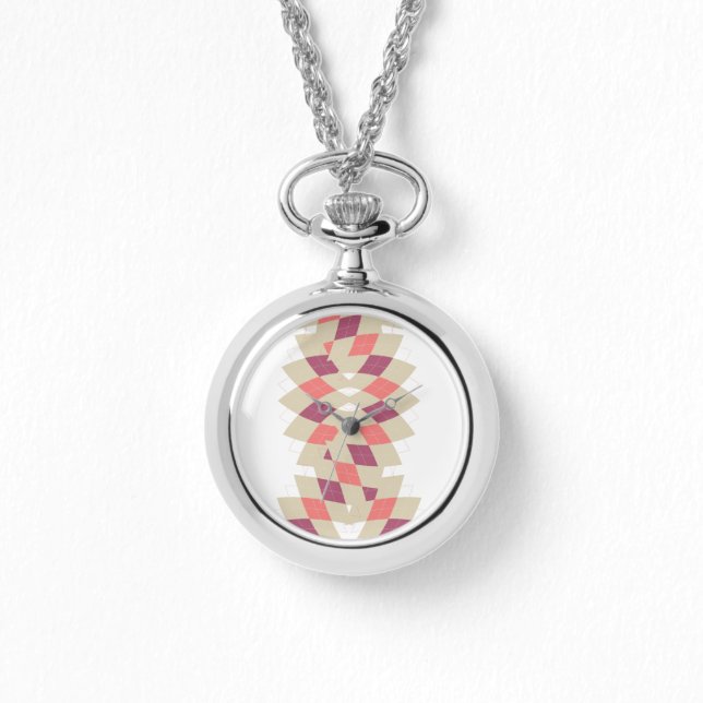 Reloj De Pulsera Patrón de remolque de diamantes (Anverso)