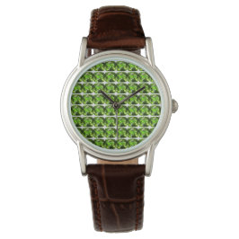 Reloj De Pulsera Patrón de resumen verde