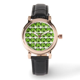Reloj De Pulsera Patrón de resumen verde