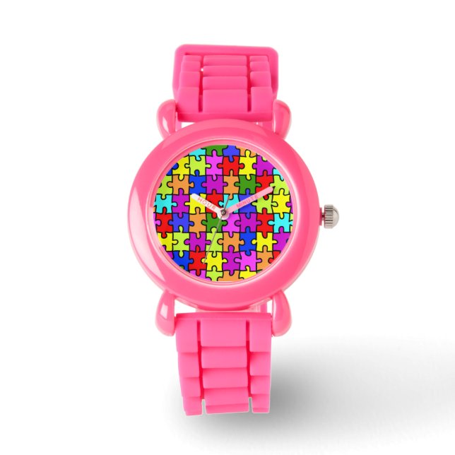 Reloj De Pulsera Patrón de rompecabezas del rompecabezas del arco i (Anverso)