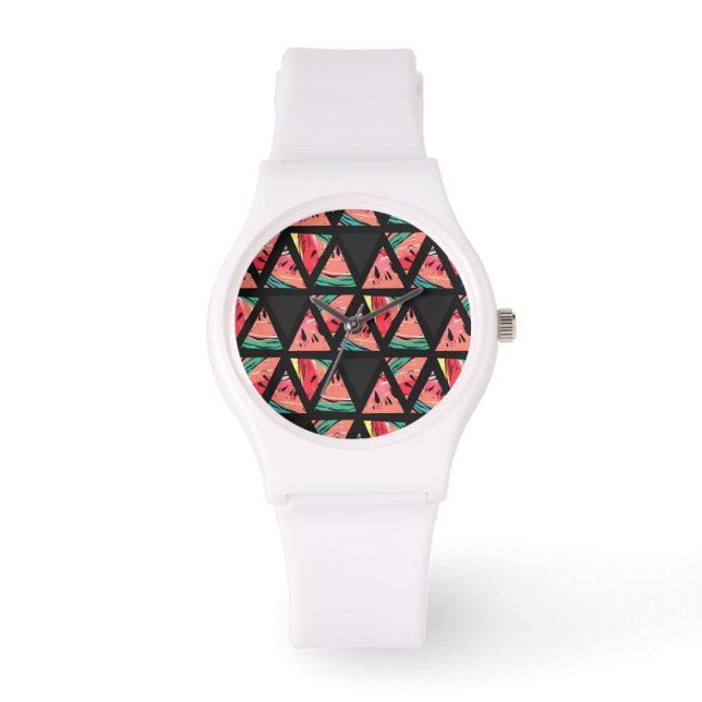 Reloj De Pulsera Patrón de sandía abstracta dibujada a mano (Anverso)