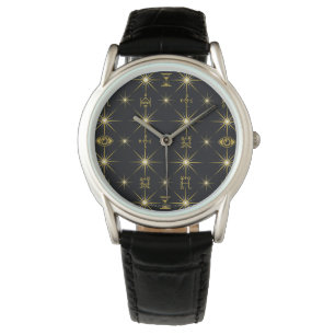 Reloj De Pulsera Patrón de símbolos mágicos