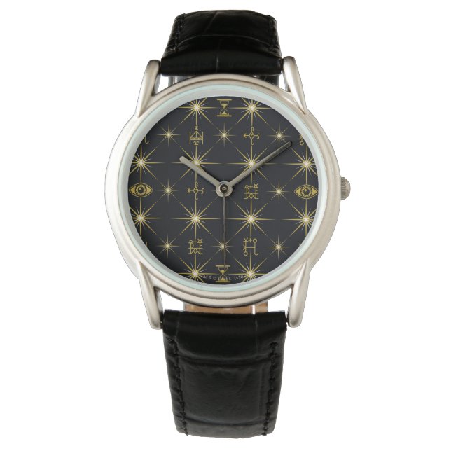 Reloj De Pulsera Patrón de símbolos mágicos (Anverso)