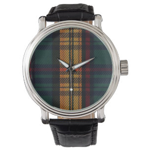 Reloj De Pulsera Patrón de Tartán sin tiempo
