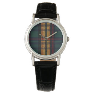 Reloj De Pulsera Patrón de Tartán sin tiempo
