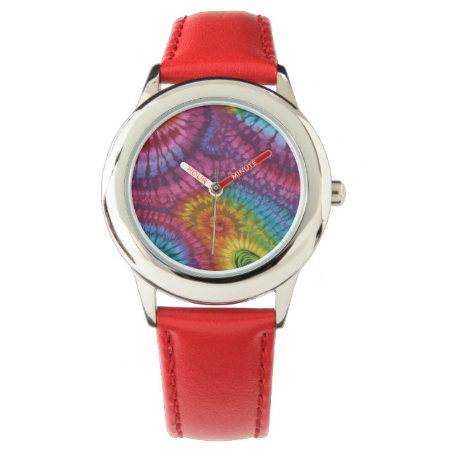 Reloj De Pulsera patrón de teñido en nudos (Anverso)