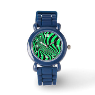 Reloj De Pulsera Patrón de textura de impresión de piel de cebra