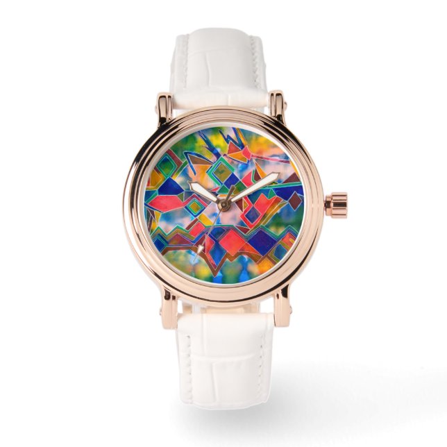 Reloj De Pulsera Patrón de tinta (Anverso)