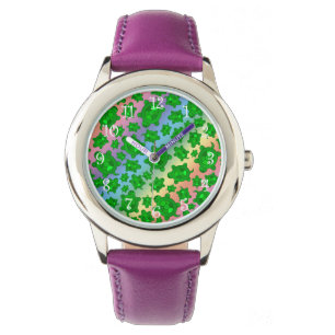 Reloj De Pulsera Patrón de tortuga de arco iris