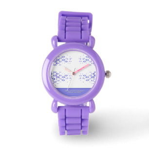 Reloj De Pulsera Patrón de triángulo colorido único y citas