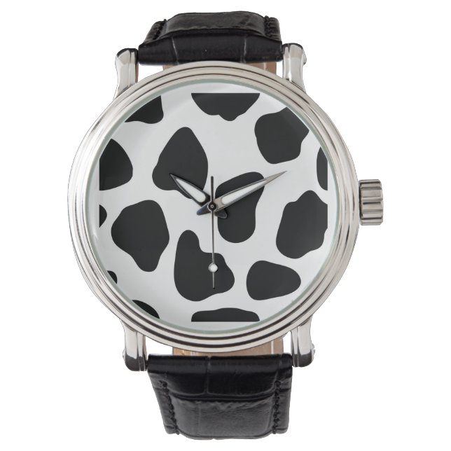 Reloj De Pulsera Patrón de vaca (Anverso)