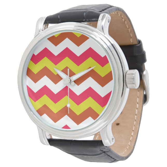 RELOJ DE PULSERA PATRÓN DE ZIGZAG. (Angular)