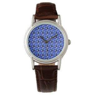 Reloj De Pulsera Patrón de zumbido azul
