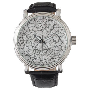Reloj De Pulsera Patrón Digital de Mármol Agrietado