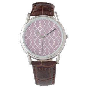 Reloj De Pulsera Patrón elegante de ondas malvas