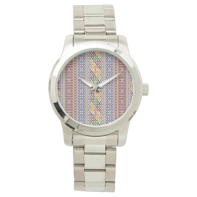Reloj De Pulsera patrón étnico elegante (Anverso)