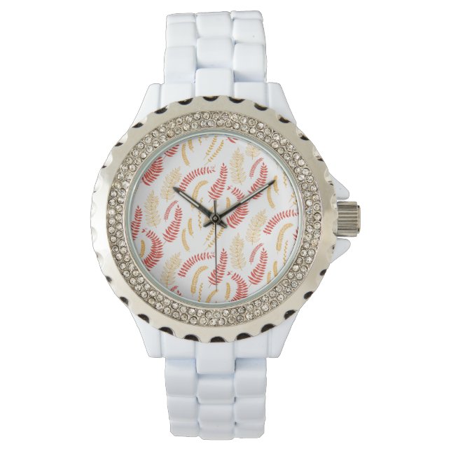 Reloj De Pulsera Patrón floral (Anverso)