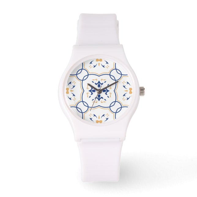 Reloj De Pulsera Patrón floral (Anverso)