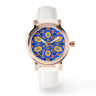 Reloj De Pulsera Patrón floral estético