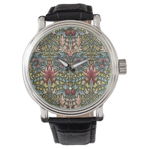 Reloj De Pulsera Patrón floral William Morris Snakeshead