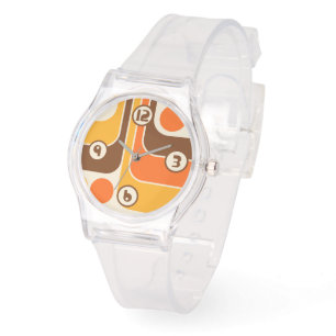 Reloj De Pulsera Patrón geométrico de estilo retro vintage de los a