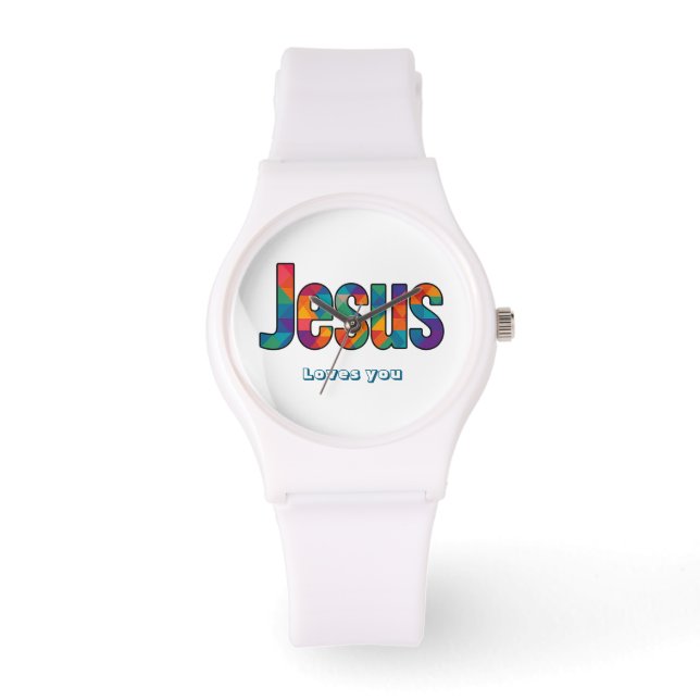Reloj De Pulsera patrón geométrico de Jesús (Anverso)