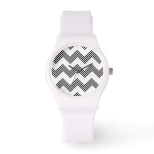Reloj De Pulsera Patrón geométrico de zigzag