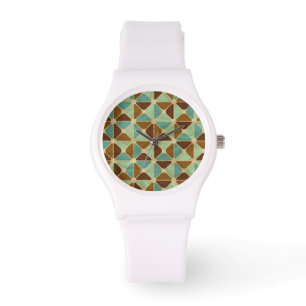 Reloj De Pulsera Patrón geométrico retro