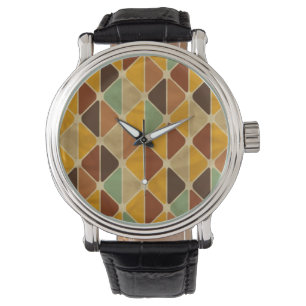 Reloj De Pulsera Patrón geométrico retro 3