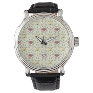 Reloj De Pulsera Patrón geométrico retro pastel