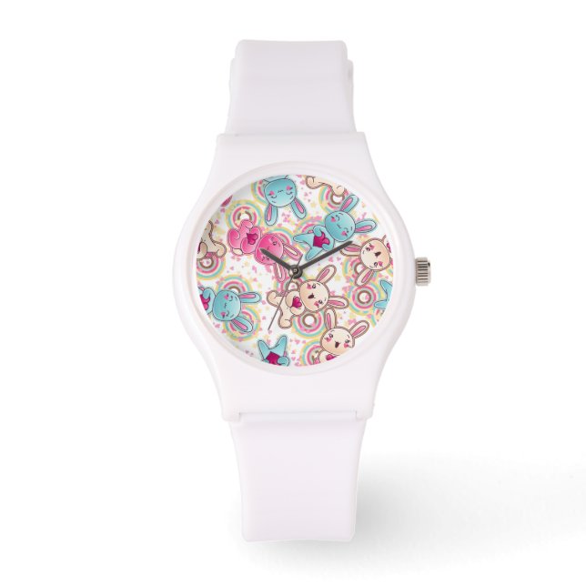 Reloj De Pulsera Patrón infantil de Kawaii con garabatos cortos (Anverso)